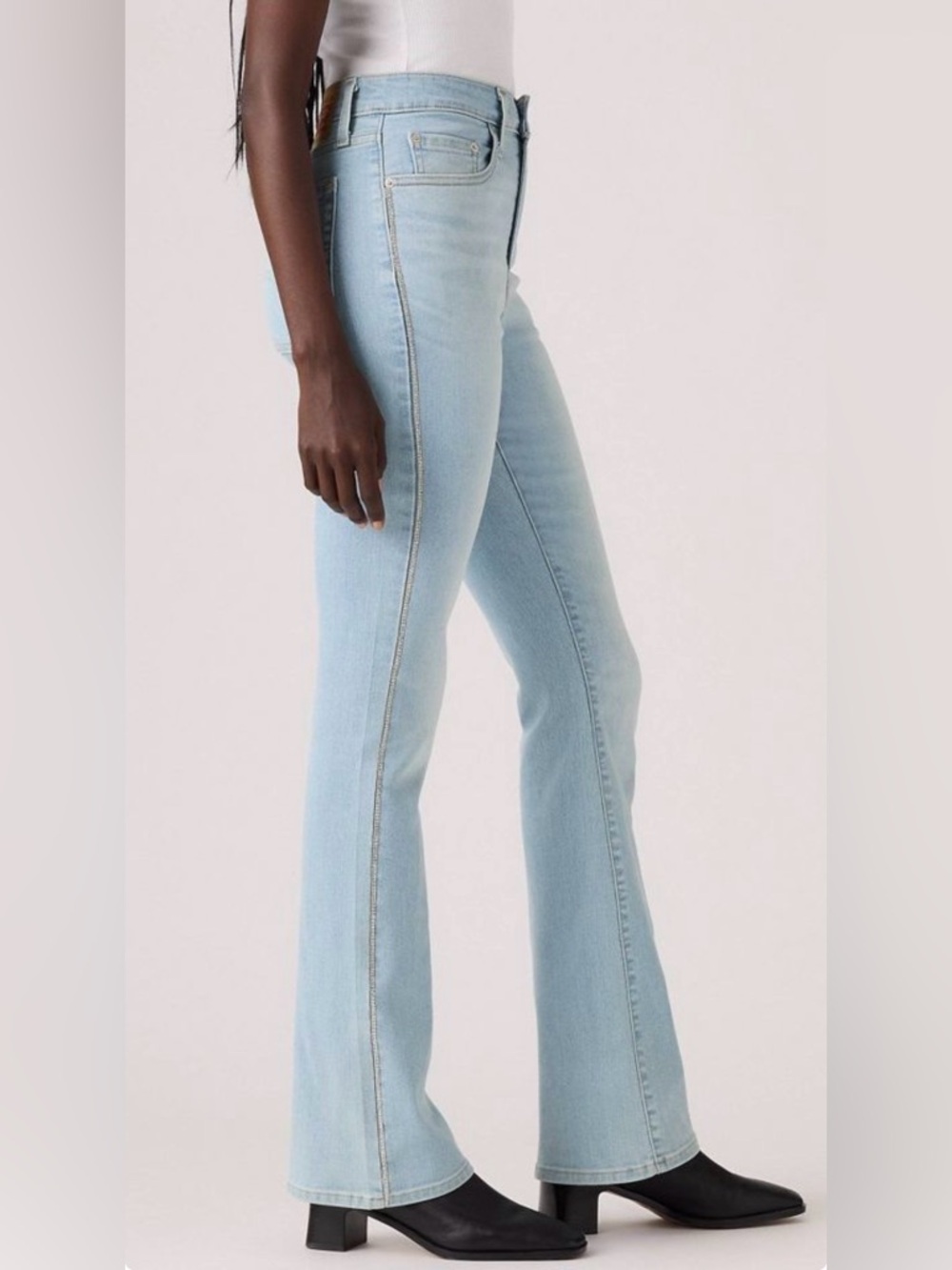 Levi's Women's High-Rise Bootcut Jeans with Rhinestone Sides